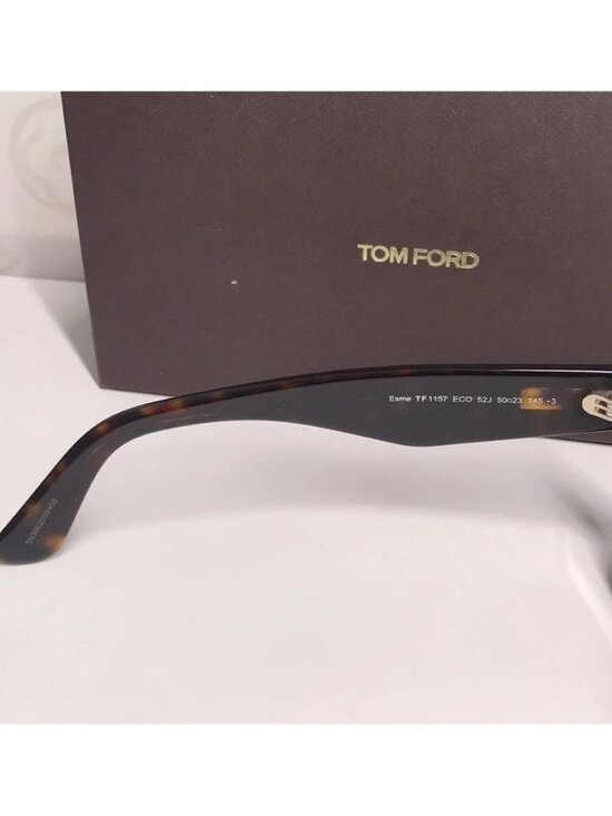 New Authentic Tom Ford Esme TF1157 52J Havana/Brown Sunglasses main image 13